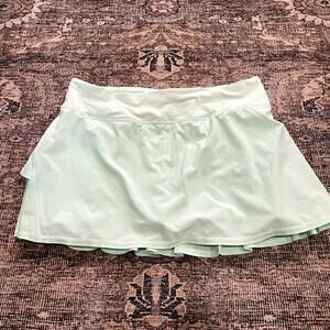 Lululemon Run: Pace Setter Workout Skirt Fresh Teal Womens Size 8